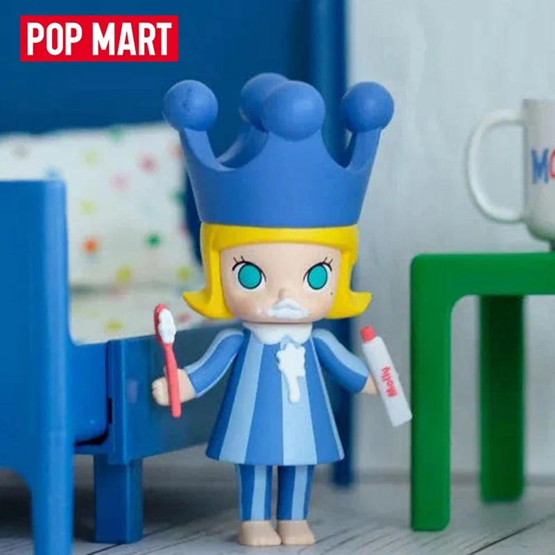 Popmart One Day of Molly Series Anime Figure Doll Blind Box Guess Bag Mystery Box Toys Doll Cute Anime Figure Ornaments