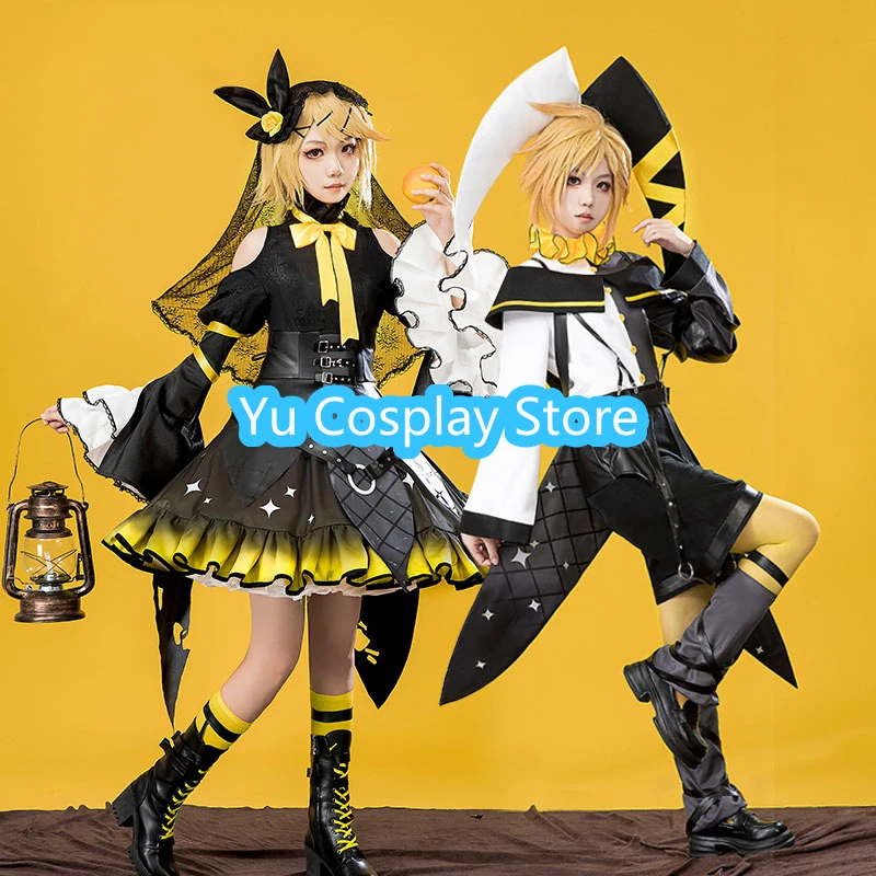 Rascal Collab Raccoon Rin Len Cosplay Costume Fancy Party Suit Halloween Carnival Uniforms Anime Clothing Custom Made