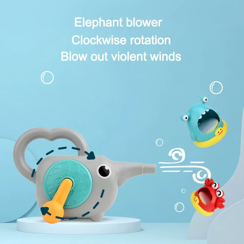 Cartoon Sharks And Crab Shape Bath Manual ABS Blowing Bubble Toy Foam Maker