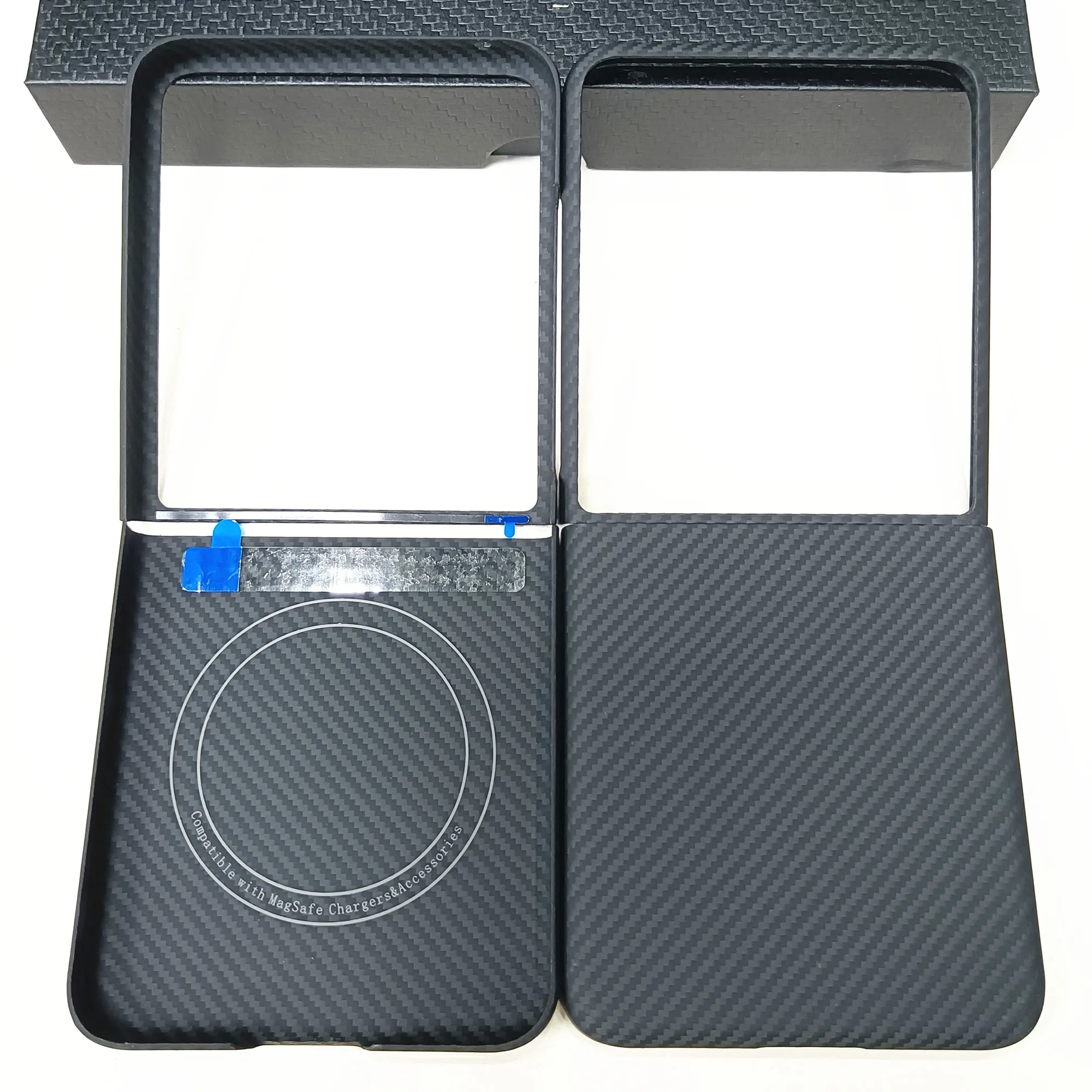 Genuine Aramid Carbon Fiber for Magsafe Case For Xiaomi Mix Flip 2 Flip2 MixFlip2 Matte Thin Magnetic Wireless Bulletproof Cover