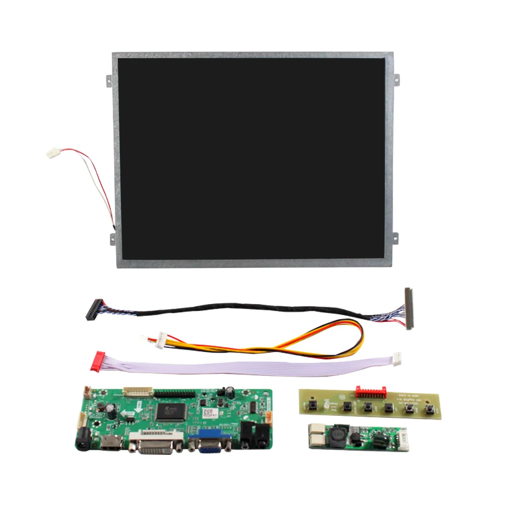 HD-MI VGA DVI audiobesturingskaart en 10,4" CLAA104XA02CW 1024X768 400nit LCD-scherm