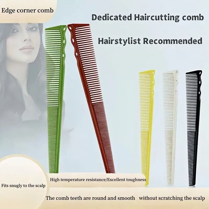 MaleFemale Double Headed Anti Static Wide Dense Teeth Dual Use Hairdressing Comb Barber's Specific Cutting Comb BarberShop Tools