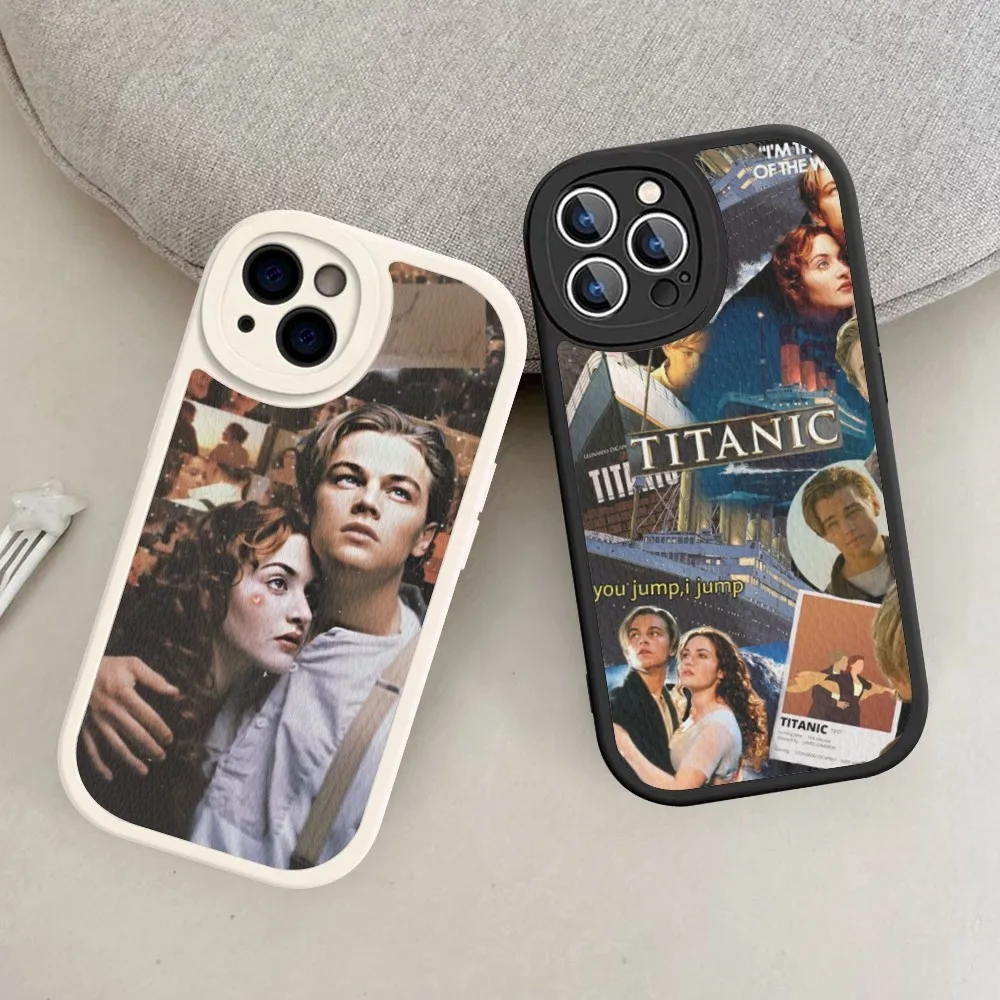 T-Titanic-Movie Phone Case Hard Leather For IPhone 14 13 12 Mini 11 14 Pro Max Xs X Xr 7 8 Plus Fundas