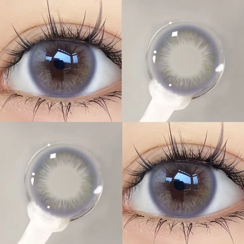 MILL CREEK 2pcs Natural Color Contact Lenses for Eyes Blue Large Diameter Lenses Korean Fashion Lenses Student Anime Accessories