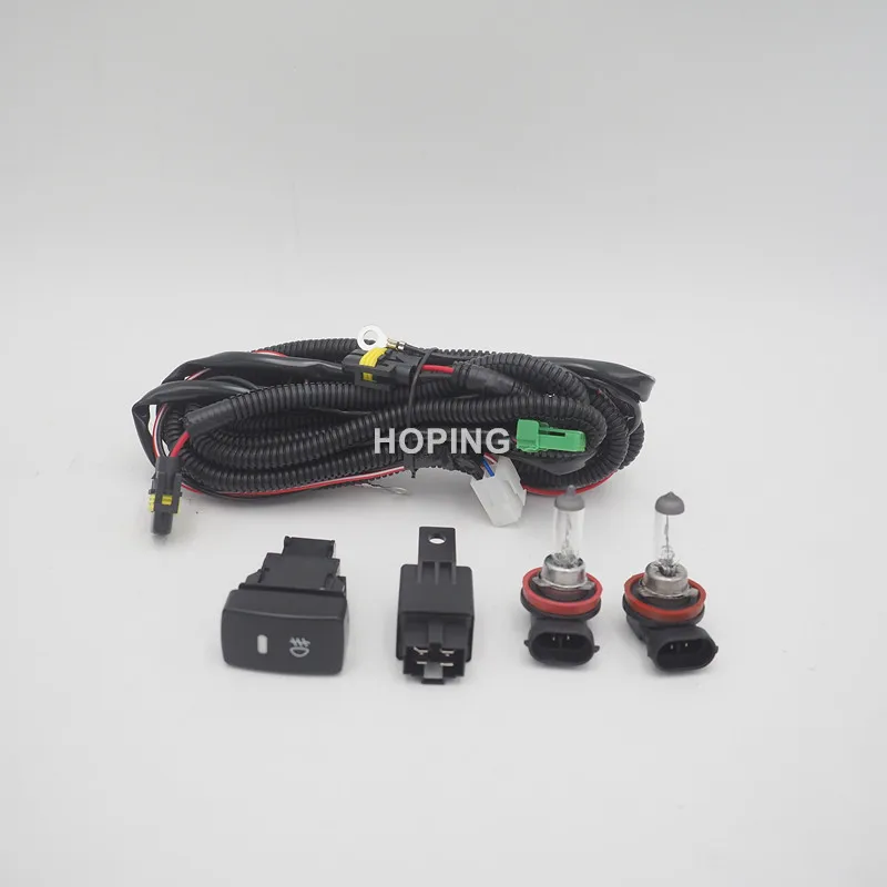 Hoping 1set Front Fog Light Upgrade Lamp For HONDA FIT JAZZ Sport GD 2003-2008 Car Accessories Exterior Parts Foglight Foglamp