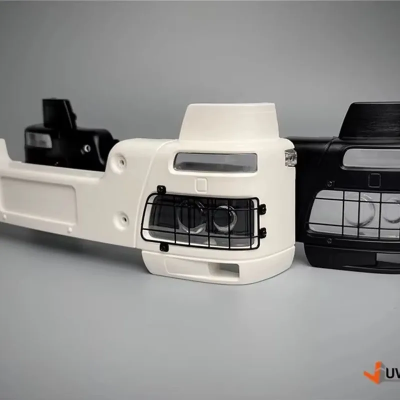 JUWUBA 1 Pair Simulation Metal Network Light Stand for 1/14 Tamiya RC Truck Car Iveco 480 Diy Parts Toys