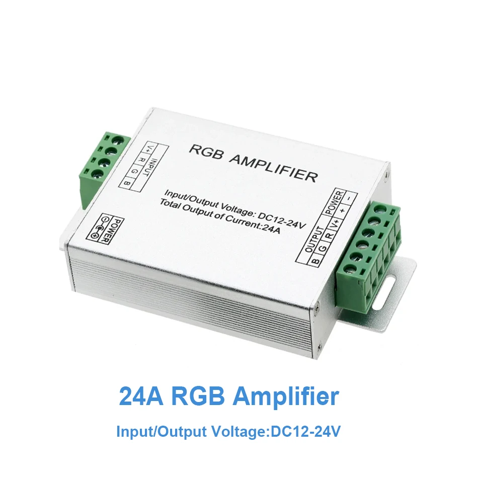 RGB RGBW RGBCCT عالية السرعة LED مكبر كهربائي 24A 30A 1 قناة 3 قناة 4 قناة 5 قناة مكرر إشارة المراقب المالي