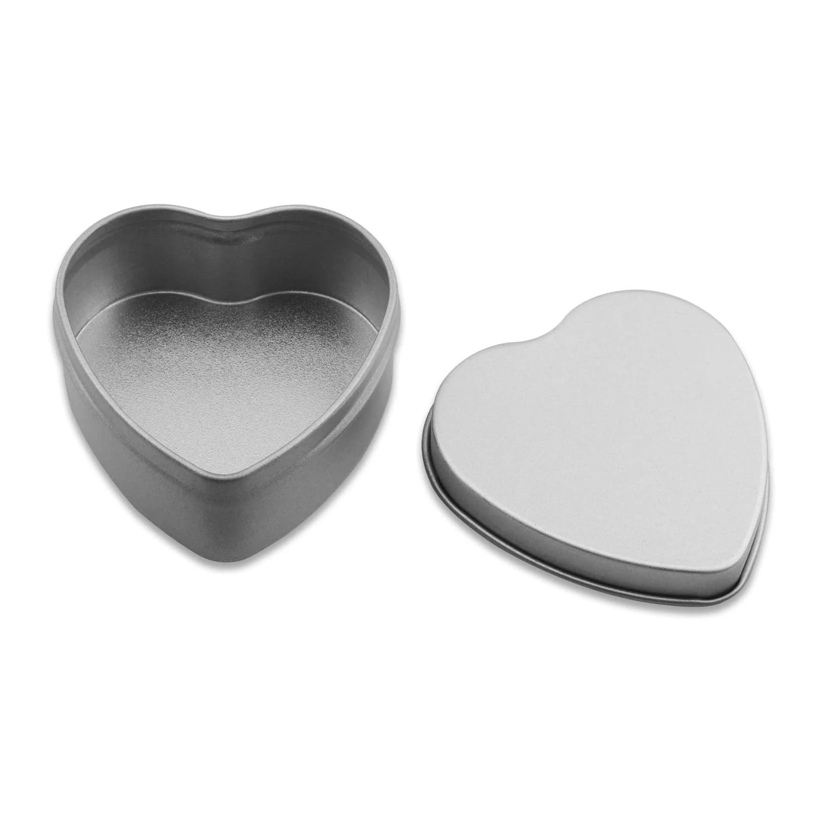 15 Pcss Heart Shape Metal Tins Candle Jars Candle Containers Candle Tins Empty Candle Jars for Candle Making, Candies