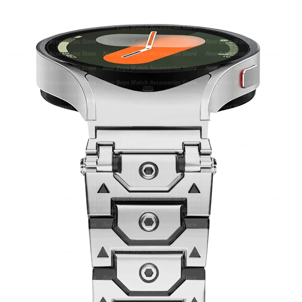 

Роскошный ремешок из нержавеющей стали без зазоров для Samsung Galaxy Watch 7 40 44 мм 5 pro 45 мм 6/4 Classic 42 46 мм 43 мм 47 мм Ремешок для браслета