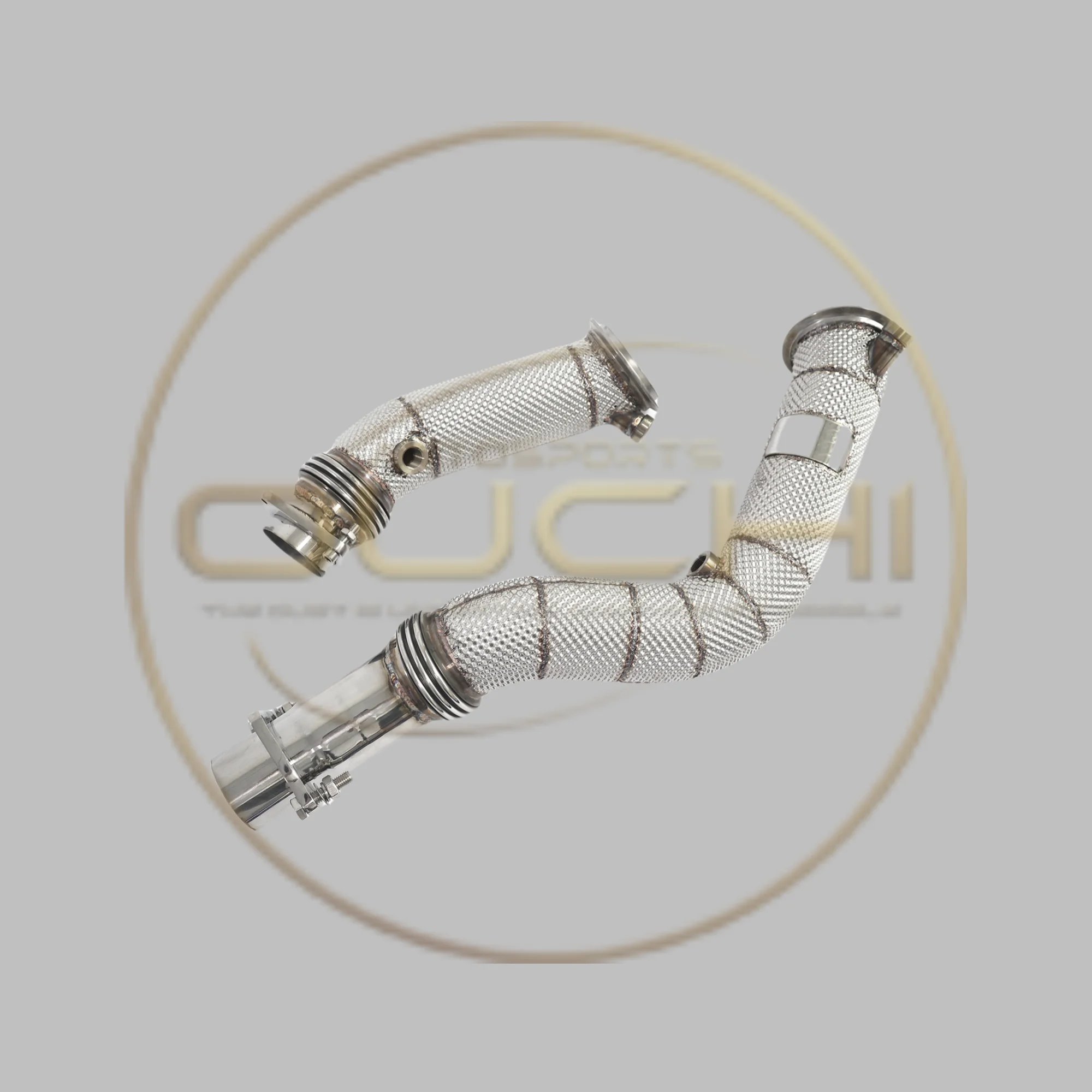 

OUCHI Factory Direct Sales High Performance Downpipe For BMW M2C F87 Stainless steel Performance Exhaust pipe with heat shield
