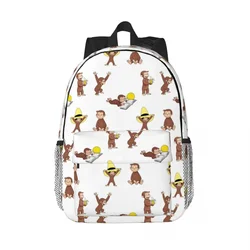 George The Curious Monkey Cartoon For Kids Pack Backpacks Teenager Bookbag Casual Children School Bags Rucksack Shoulder Bag