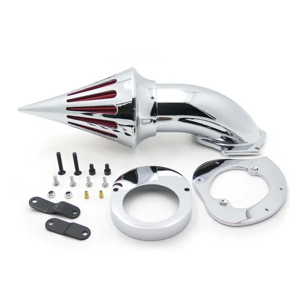 Aftermarket Motorcycle Parts Air Cleaner Kits Intake Filter for Yamaha Vstar V-Star 650 All Year 1986-2019 CHROME