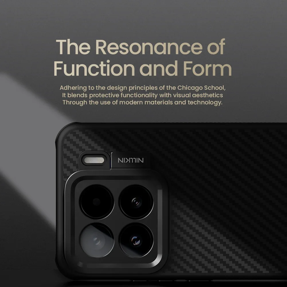 NILLKIN Magsafe Aramid Fiber สําหรับ Xiaomi 15 15 Pro เคสโทรศัพท์ CarboProp พร้อม Kickstand Anti-DROP Fiber + เลนส์ TPU
