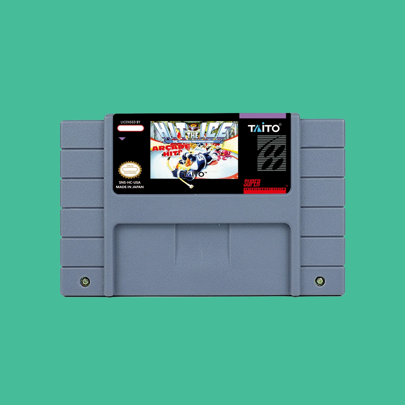 Gioco d'azione per Hit the Ice - VHL - The Official Video Hockey League - Cartuccia USA o EUR disponibile per console di gioco SNES