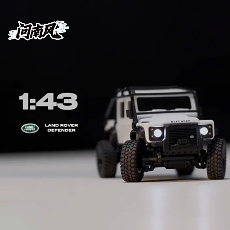 1/43 Rc Climbing Car Official Licensed Full Scale Land Rover Defender 110 Pick Up Remote Control Off Road For Adult