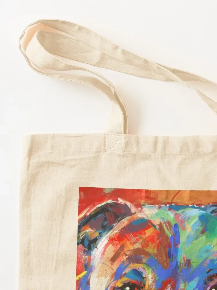 Stafforshire Bull Terrier Tote Bag tote bag custom tas kantong lucu tas jinjing kanvas Canvas stote