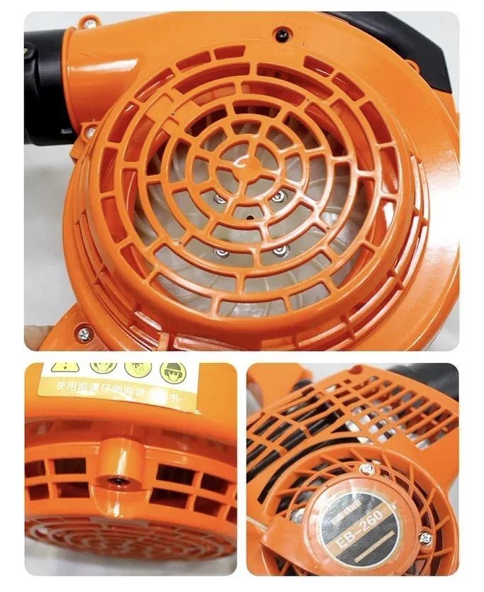 Peniup Udara Gas Nirkabel Portabel EB260JA Peniup Salju Dua Tak Daya Tinggi Ransel Bensin Taman Jenis Peniup Daun