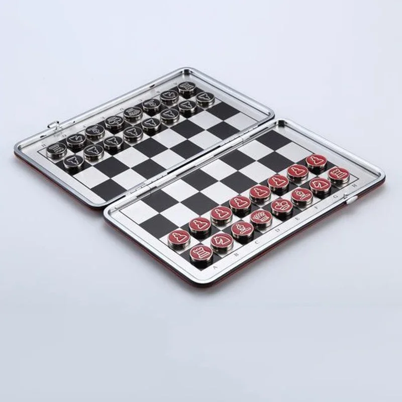 

ChildrenChess Professional Family Folding BoardGame Adult Mini Chess Medieval Luxury Souvenirs Jogos De Tabuleiro Strategy Game