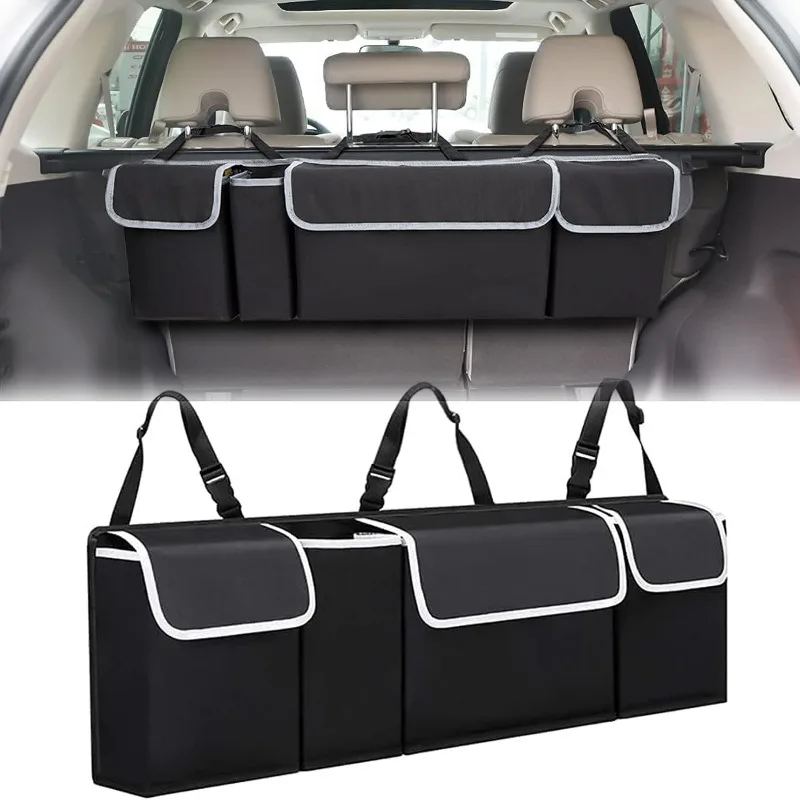 Für SUV Limousine SUV Pickup Lkw Auto Stamm Organizer Lagerung Tasche Hohe Kapazität Multi-verwenden Oxford Rücksitz Auto Sitz zurück Organizer