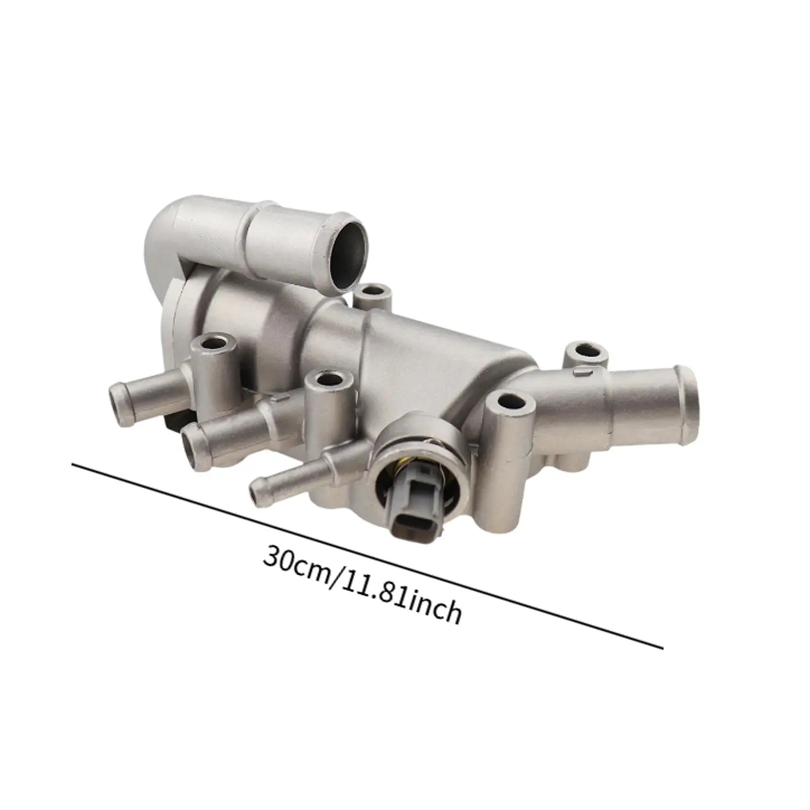 Carcasa de Termostato de Motor Duradera, Salida de Agua de Aluminio, Repuesto para Automóvil Ford Fiesta Mk5 1.3 Duratec