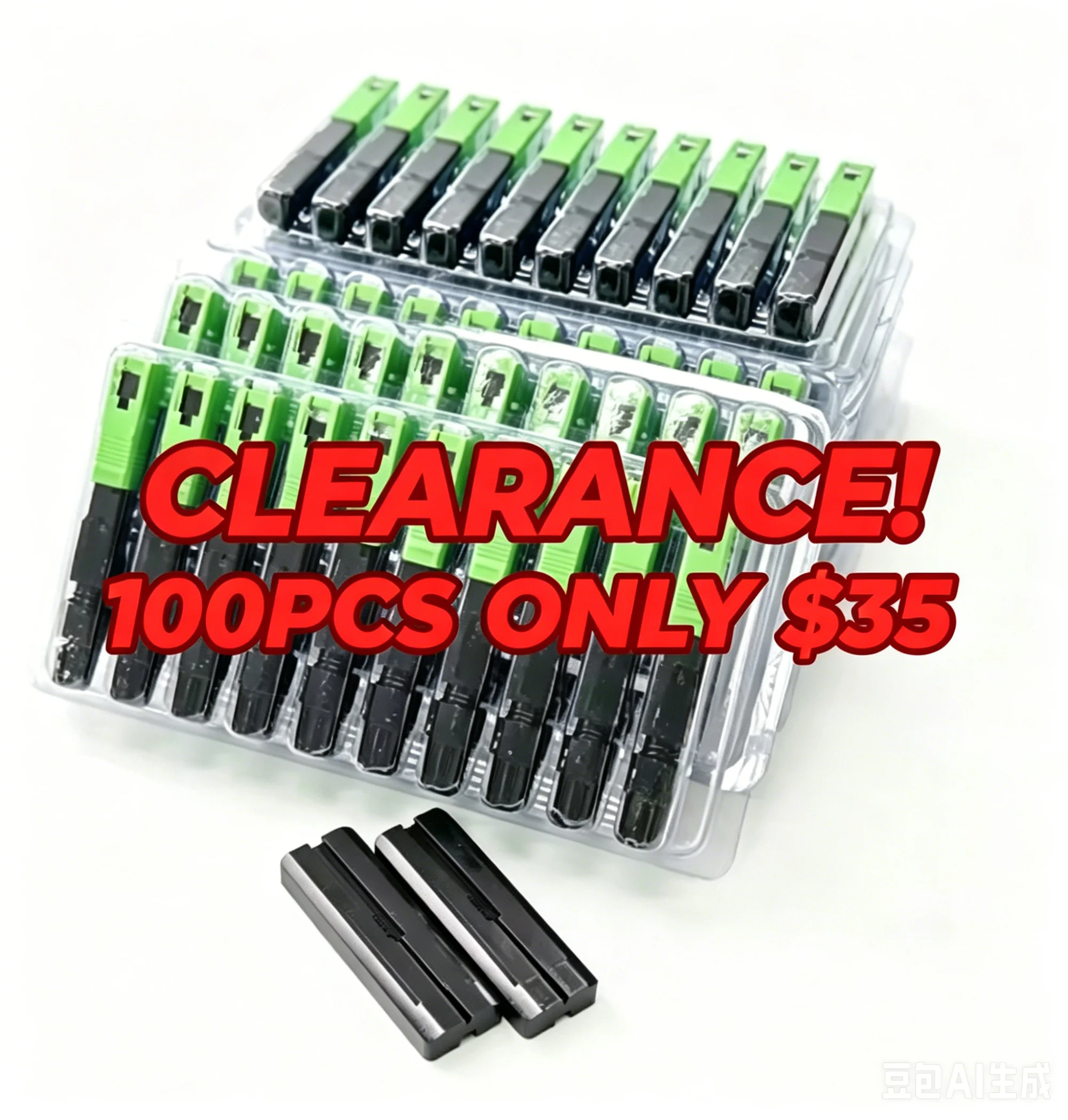 SC APC Connector Fiber Optic Fast Connector FTTH Field Assembly Optical Connector 100pcs Wholesale Clearance Stock Low Pri