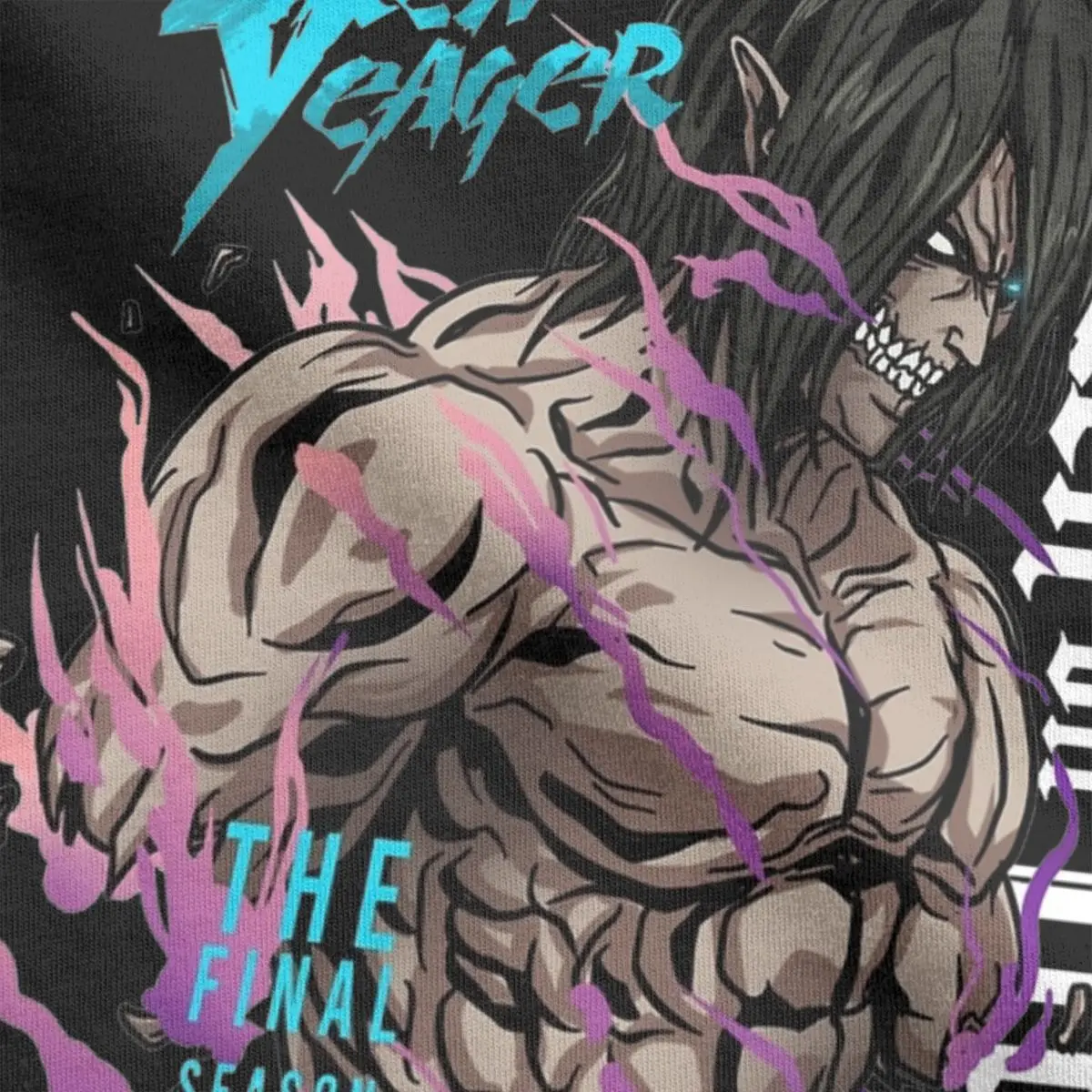 إرين Jeager Yeager AOT أنيمي تي شيرت الرجال روح الدعابة القطن الخالص تيز الجولة الرقبة قصيرة الأكمام تي شيرت ملابس مطبوعة #4