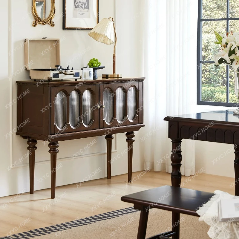 

Q 12Retro Sideboard Cabinet Simple and Light Luxury Storage Locker