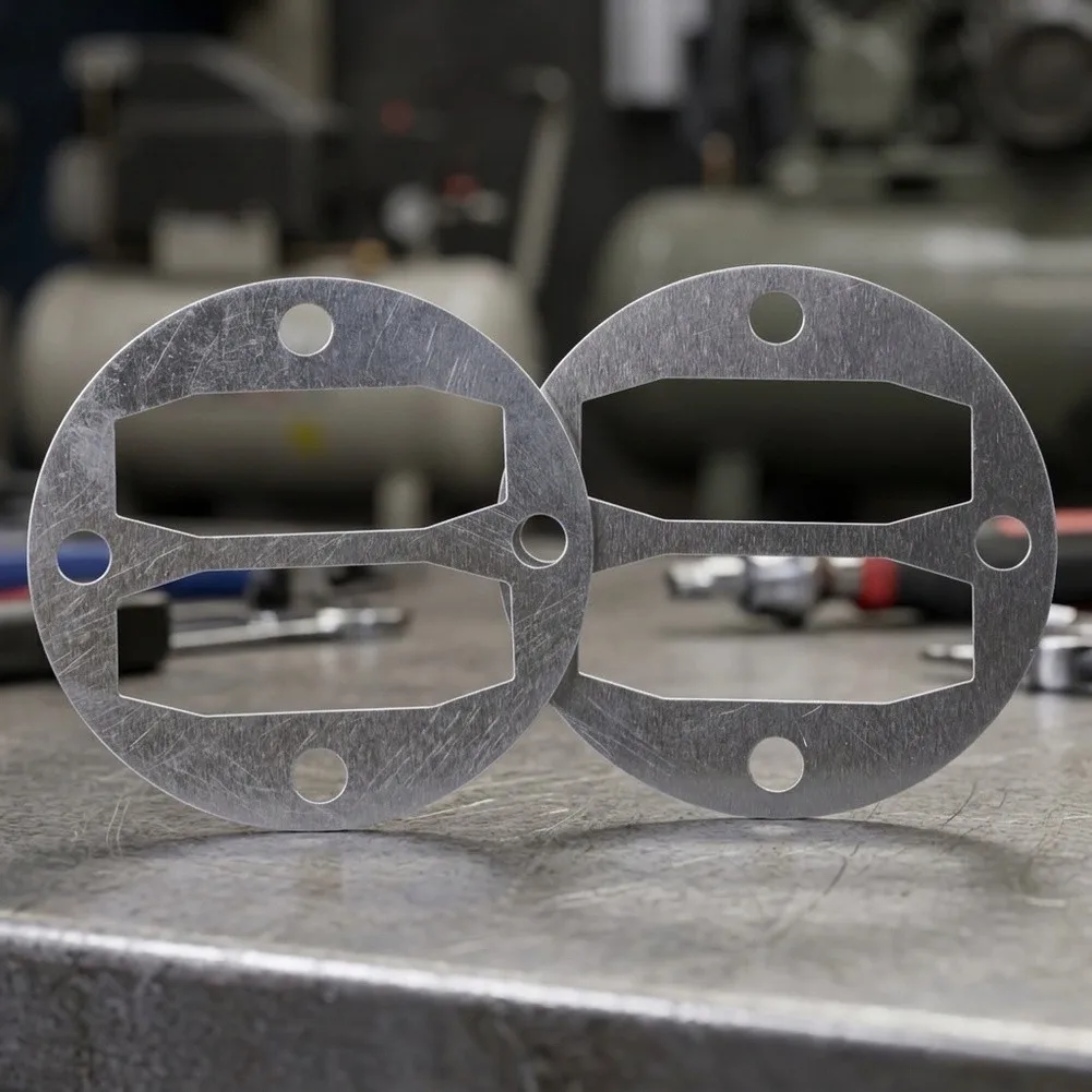 Air Compressor Valve Plate Gasket Washers in Aluminum Material Pack of 2 Sized for 42mm Hole Spacing Requirement