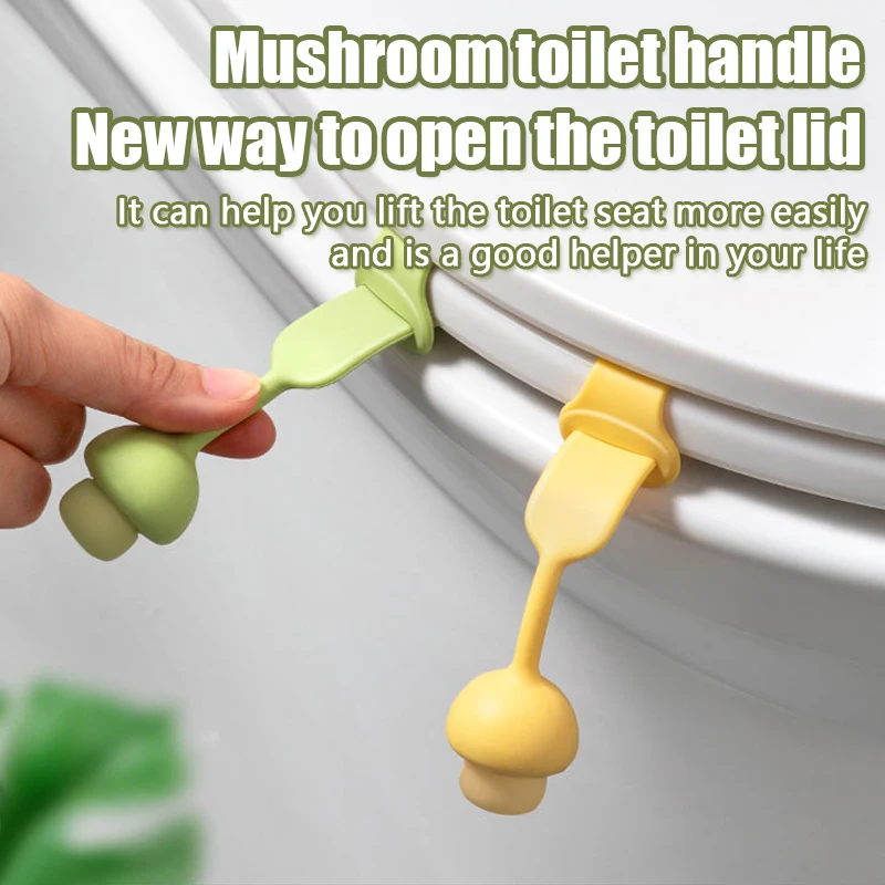 4PCS Toilet Flipper Silicone Lift Toilet Lid Toilet Seat Pull Ring Sanitary and Anti Dirt Hand Toilet Accessories