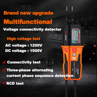 PEAKMETER PM8200A/B Waterproof and Dustproof AC/DC Voltage Measurement Instrument with RCD Testing and Polarity Detection