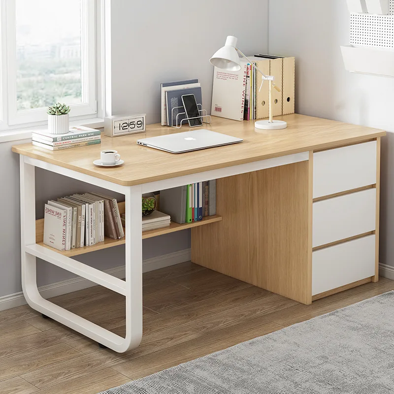 *Modern Home Study Desk Chair Combination Simple Desktop Office Computer Desk Comfortable Bedroom Table Student Learning Writing