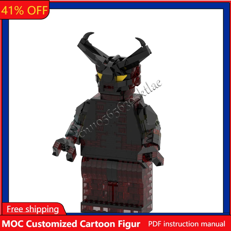 

1106 PCS MOC Customize Up Scaled Minifigure Surtur Brickhead Model DIY Creative Puzzle Birthday Cartoon Anim Figures Toys Gifts