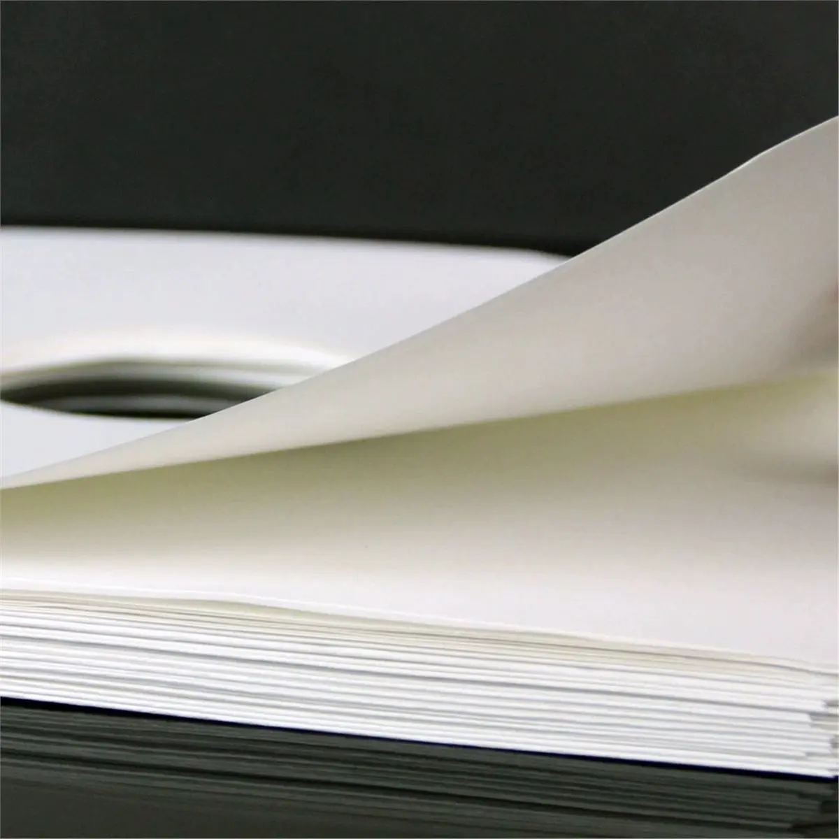A08I 50 PCS 12 Inch Vinyl Sleeves Round Corner Kraft Paper LP Inner Sleeves Album Covers Center Hole for Record Protection