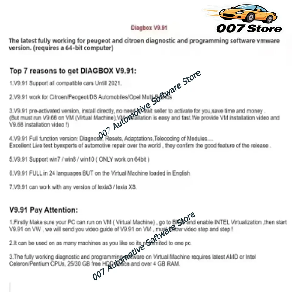 2025 V9.96 9.91 8.55 9.68 Diagbox Car Diagnosis Software for