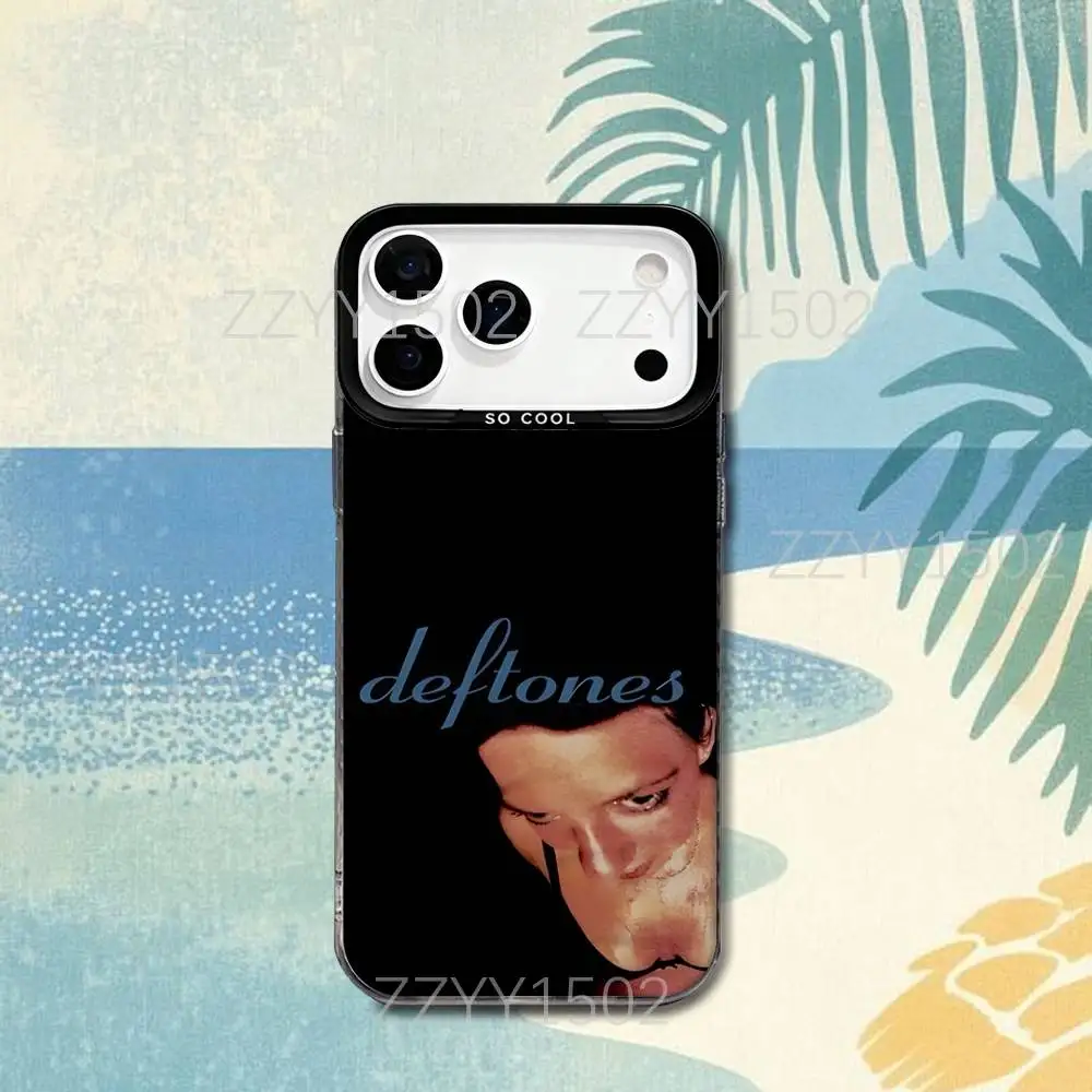 D-Deftones Private Music Phone Case For iPhone 17,16,15,14,13,12,X,8,Pro,Max,Plus,SE4,Air,Mini HD Black IMD Matte