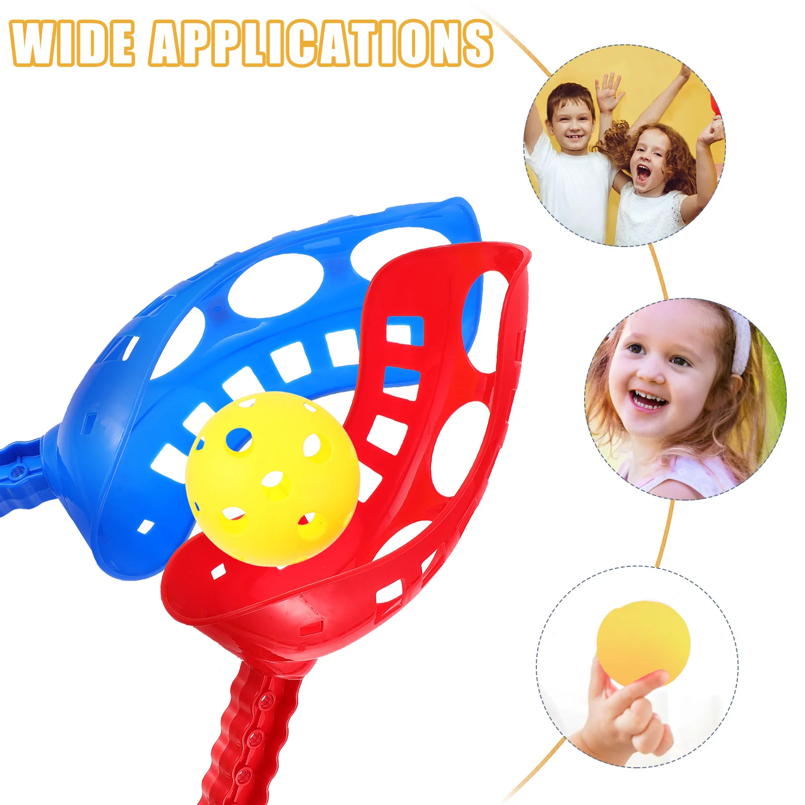 Scoop Ball Game Scoop Toss & Catch Set Outdoor Sports Beach Game for Kids Children's outdoor interactive toy ball (Random )