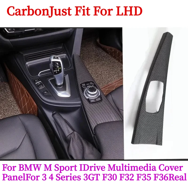 Real Dry Wet Carbon Radio Center Dashboard AlcantaraTrims for BMW 3 4 series 3GT F30 F32 F34 F36 Center Console Outlet Panel