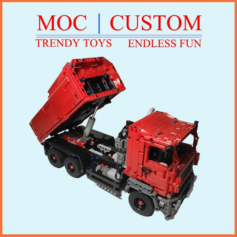 Custom MOC Dump Truck Technic Building Block Model - Trendy Educational Toys - Fun Building Game Set  - Top Choice Holiday gifts