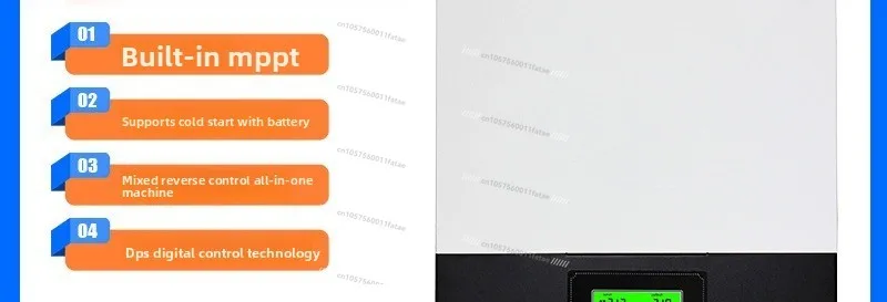 Solar Photovoltaic Inverter 1.5KW Household Off-grid Energy Storage System Inverse Control Integrated Machine Built-in MPPT