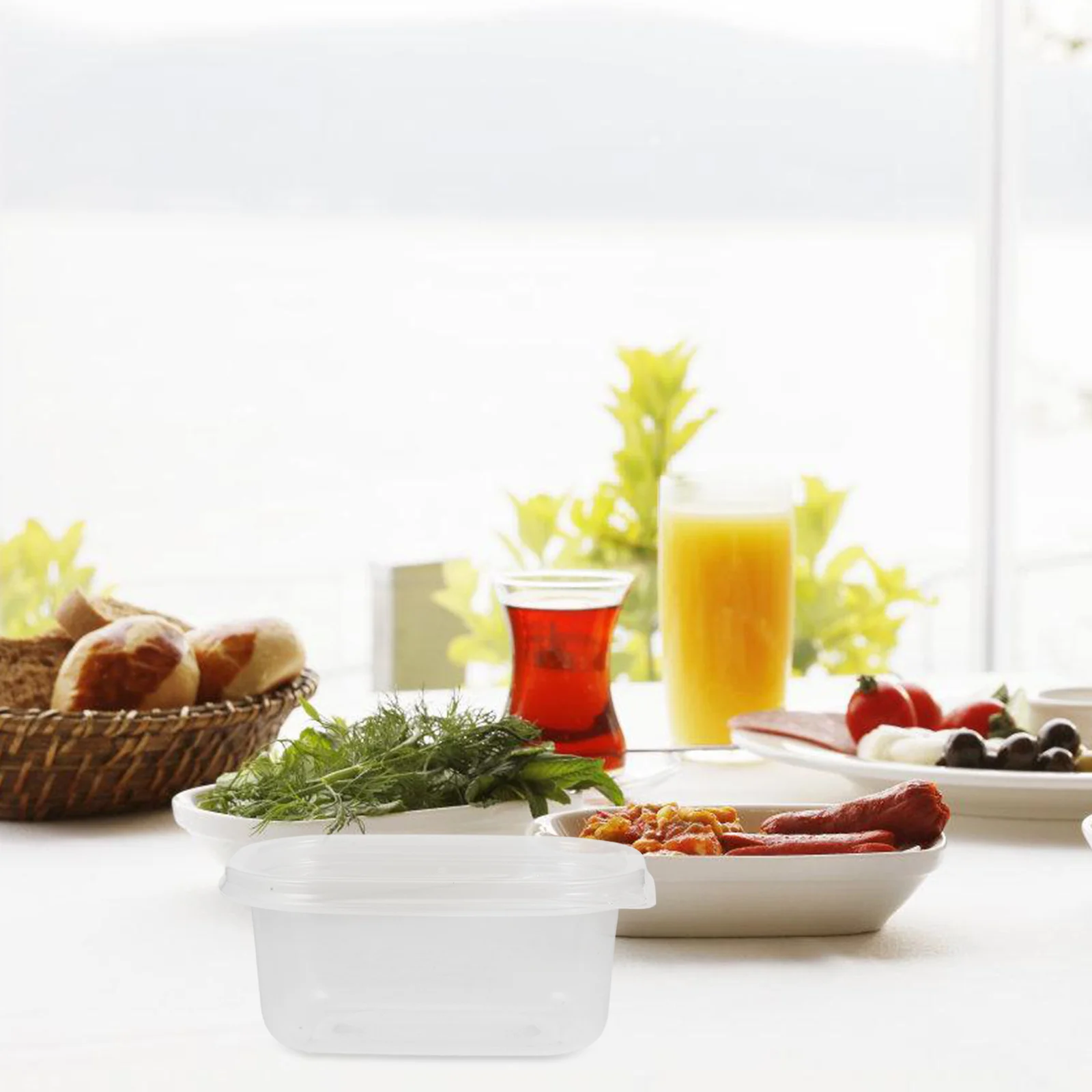 

12Pcs Small Food Containers 280Ml Mini Lunch Boxes Stackable Plastic Sealed Boxes for Home Restaurant Takeaway Packing Crisper