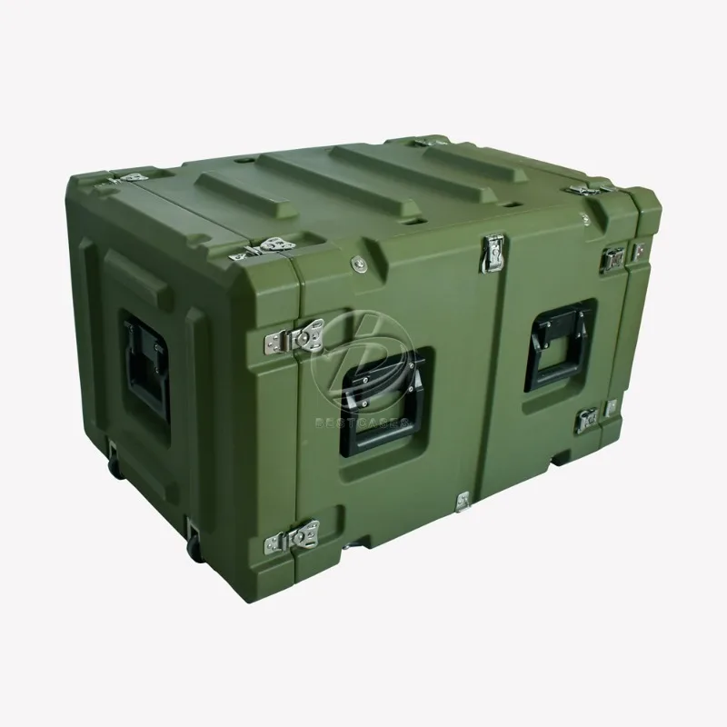 

Portable Waterproof IP65 8U Shock Rack Case, Tool Case, Transport