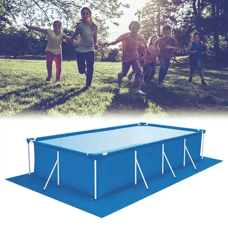 Multi-Size Pool Ground Mat Cover Large Size Swimming Pool Ground Cloth Rectangular Floor Protect Pool And Reduce Wear