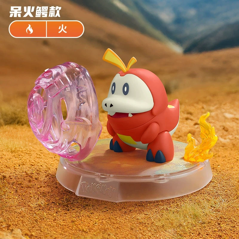Original pokemon animação jogo periférico brinquedos CV-S fuecoco corphish montagem móvel anime modelo de ação figuras coleção