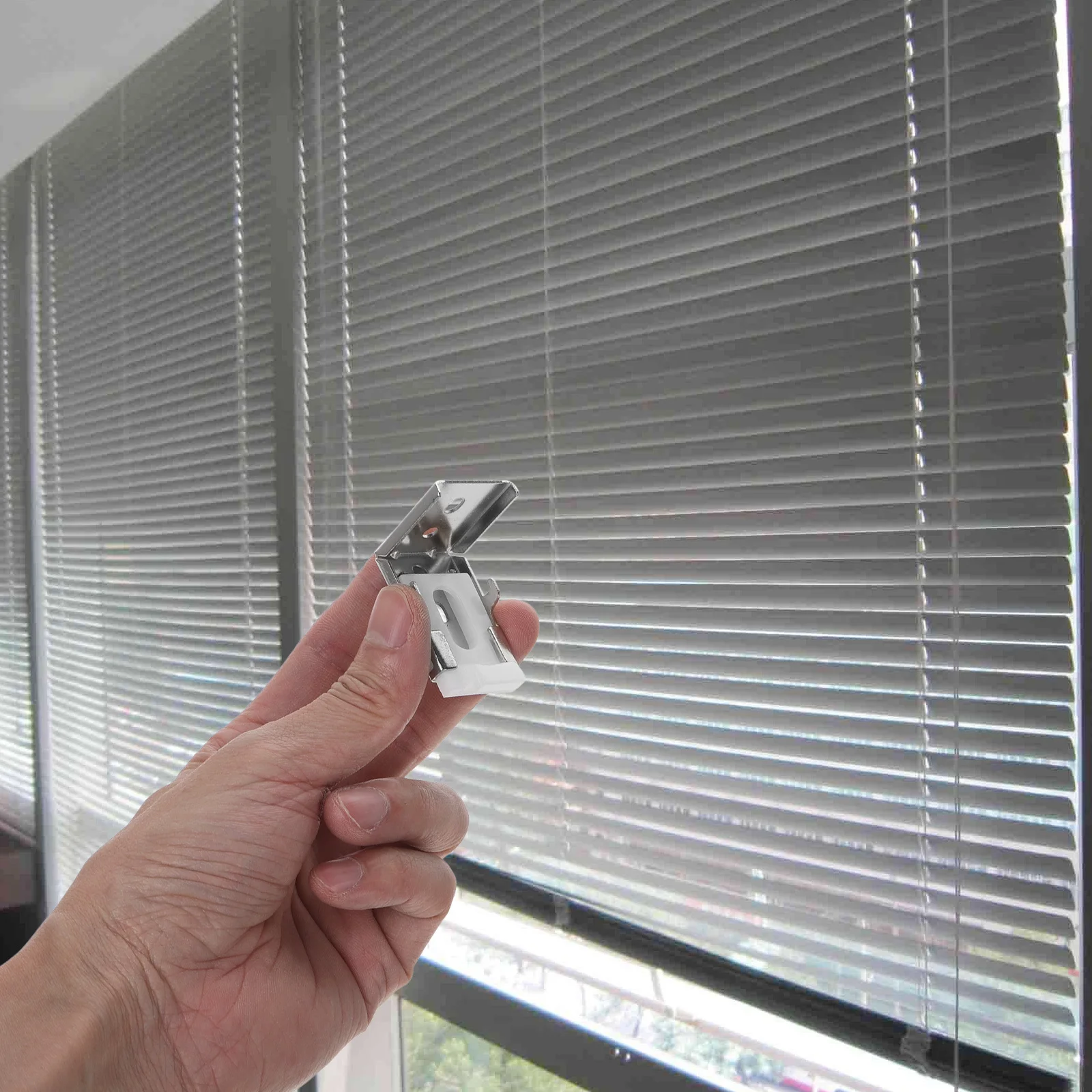 دعامات تثبيت للستائر ملحقات نافذة أعمى مشابك دعم بلاستيكية من الألومنيوم شديدة التحمل للأسطوانة الصغيرة ذات الثنيات الخلوية #1