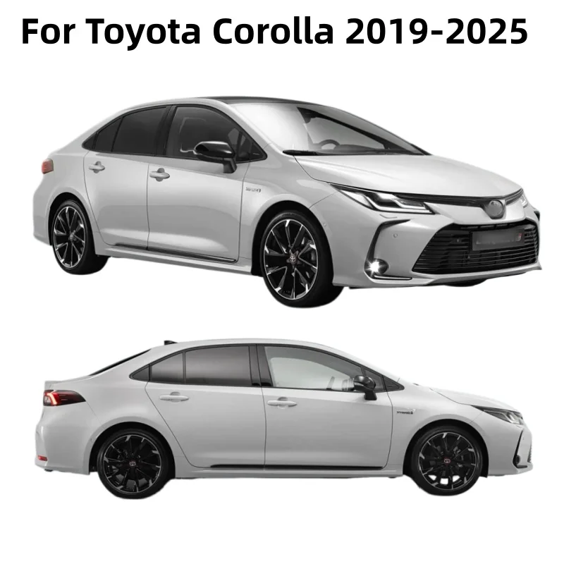 For Toyota Corolla 2019-2025 Sedan Side Window Visors Rain Sun Deflector Guard Weathershield Slim Moulding Trim Cars Accessories