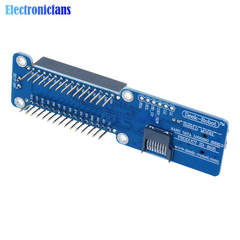 Nano V3.0 Registrazione Dati Shield per Arduino/Micro Data Logger Registratore Nano Modulo 3.3V con Interfaccia Sd Card orologio in Tempo Reale Rtc