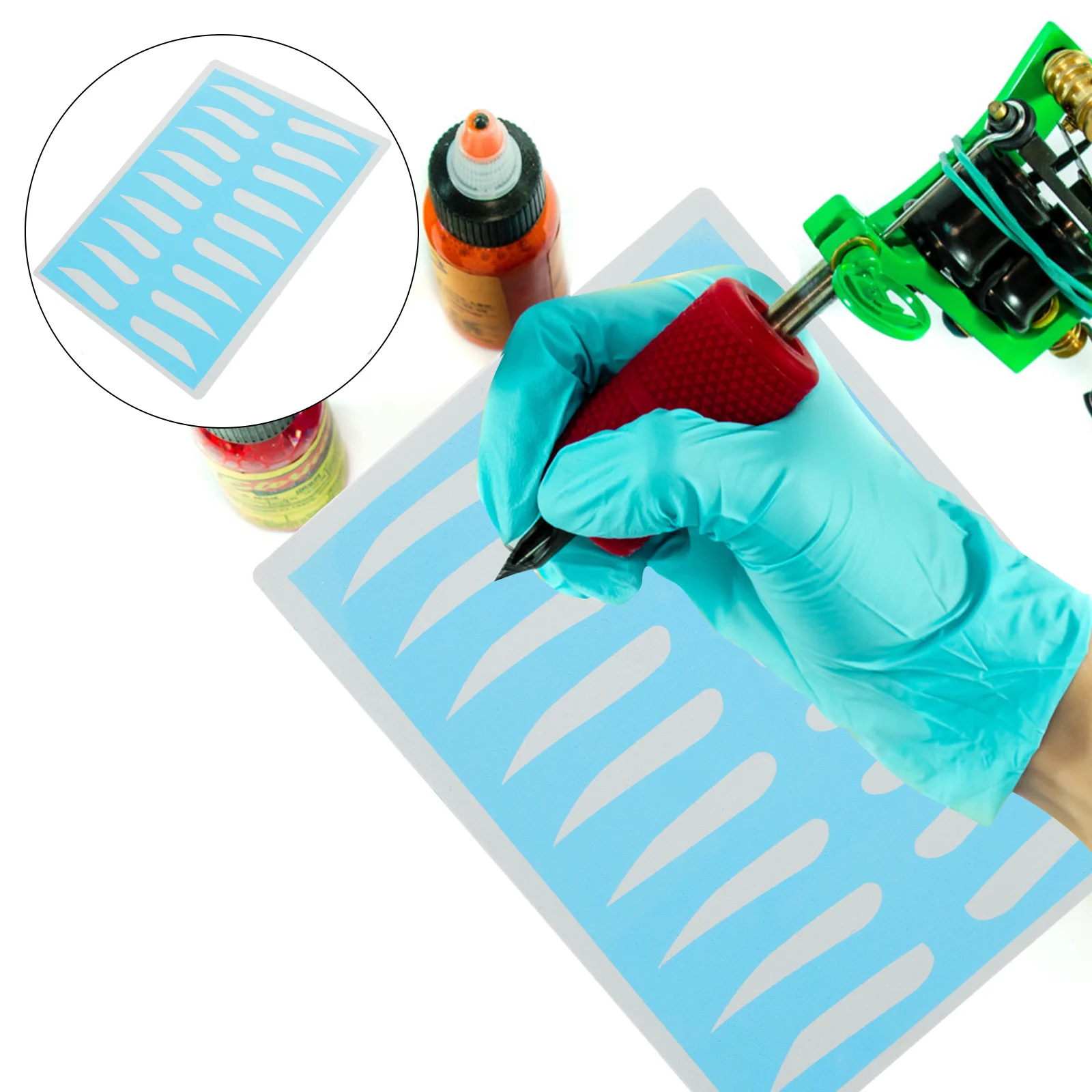 

8Pairs One Brow Skin Eyebrow Training Tool Reusable Silicone Stencils for Precise Makeup Practice Shaping Tool