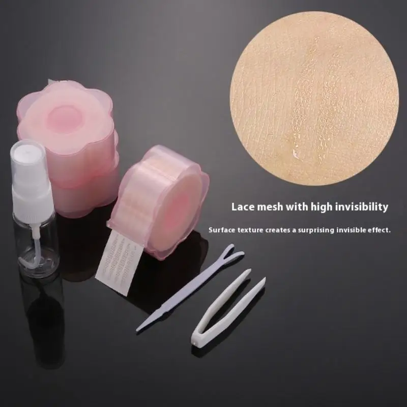 360Pcs/Roll Skin Tone Invisible Tapes Double Stickers Eye Makeup Supplies For Hooded Eyes Lifter Strips Traceless Tape Adhesive