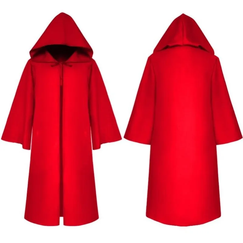 

Black Long Cloak Robe Stage Drama Halloween Classic Party Dance Floor Length Cape Polyester Material Women's Ethnic Costume