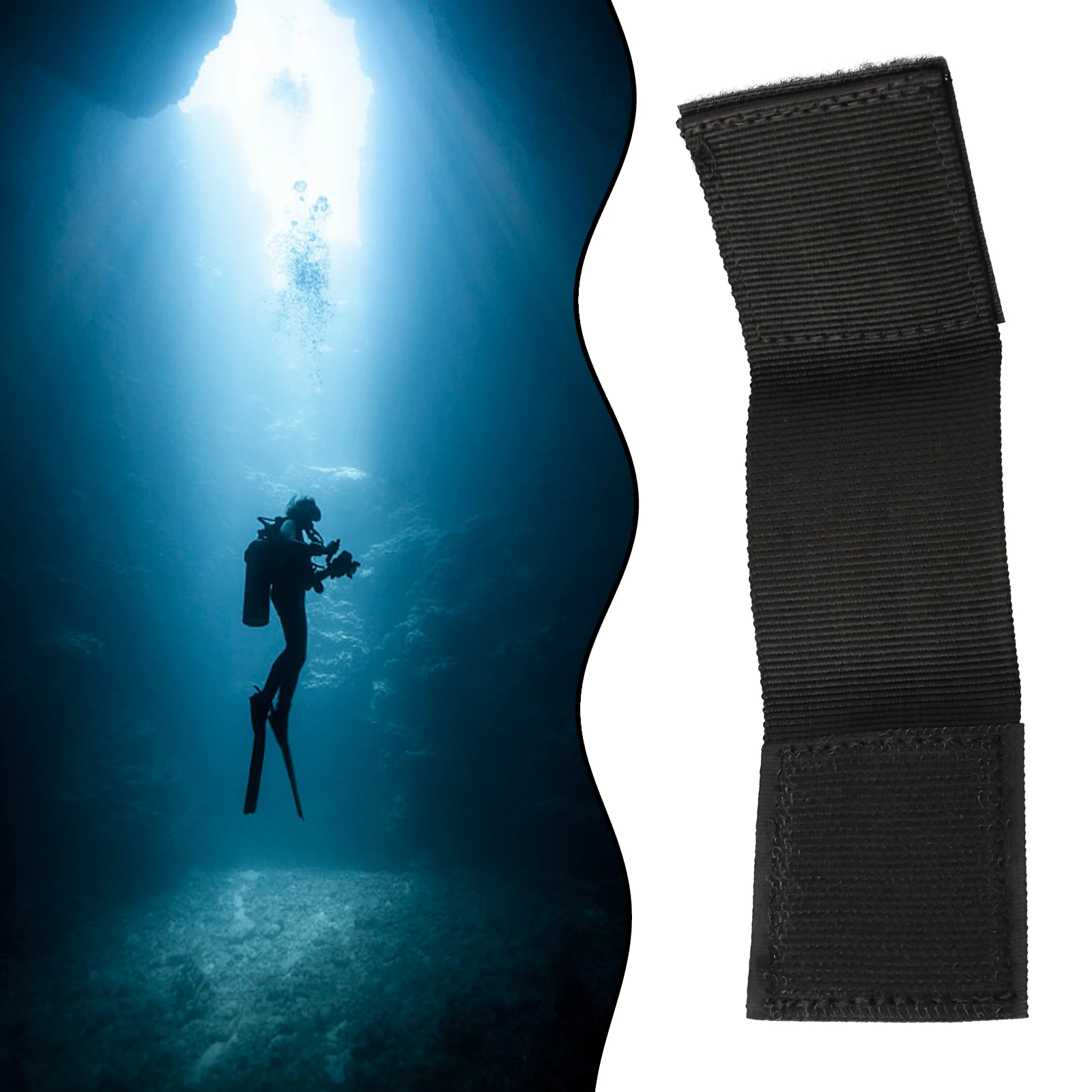 1pc Scuba Diving Shears Cover Detachable Strap Underwater Cutting Knifes Bag Strap Divers Net Line Cutter Webbing BCD Waistband